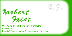 norbert faidt business card